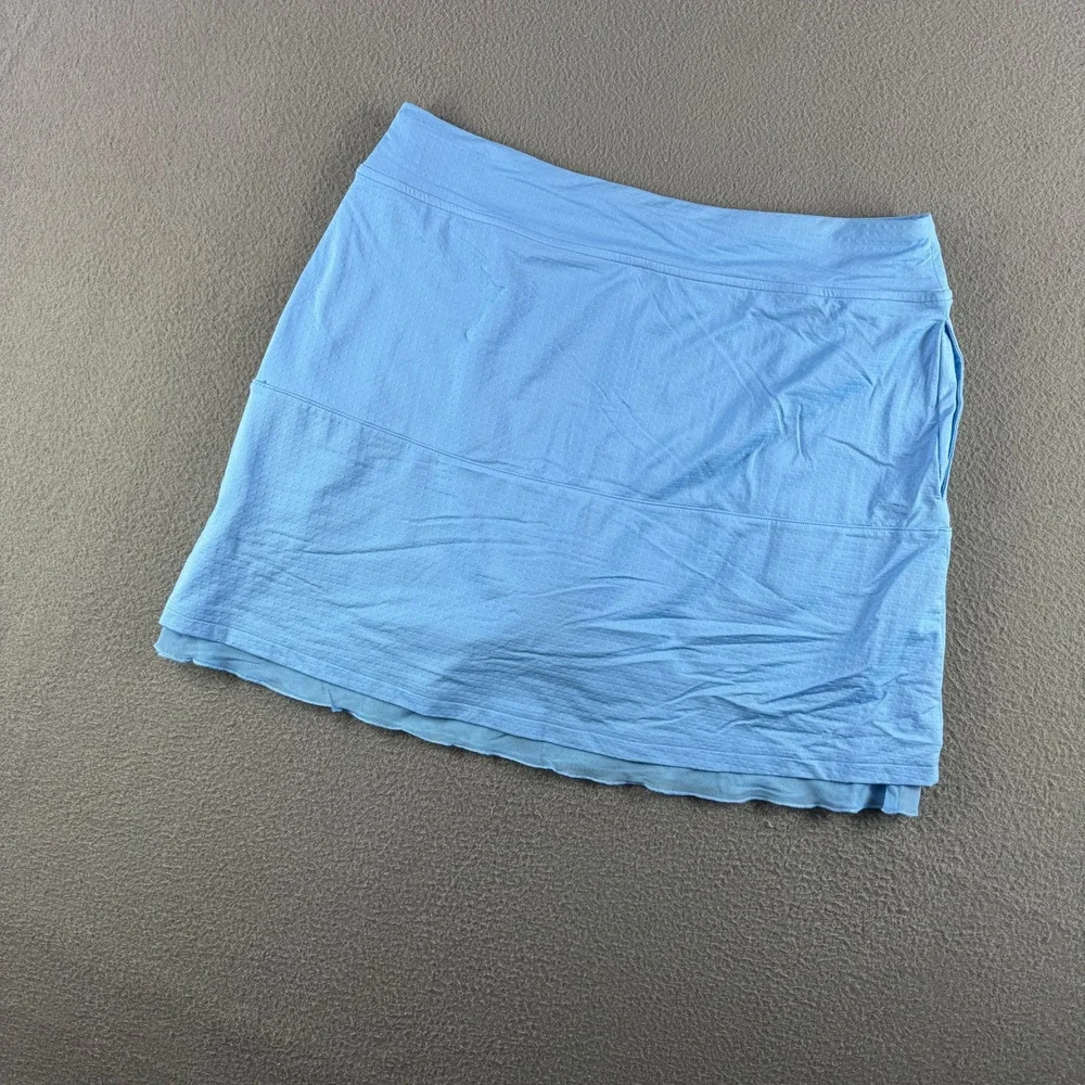 New Bette & Court Skort Women M Bay Blue Elements Cooling Golf Active UPF 50 NWT